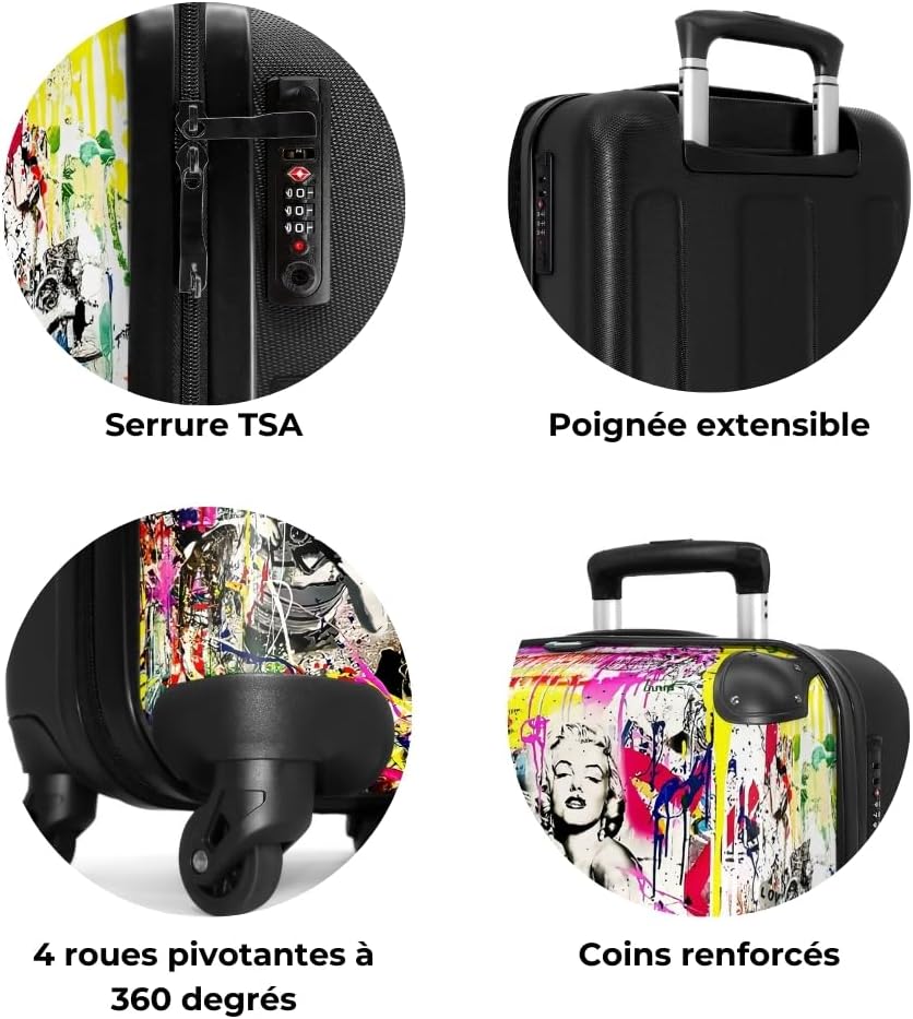Thumbnail 6 de NoBoringSuitcases.com Valise Rigide TSA 23kg 67 cm Multicolore