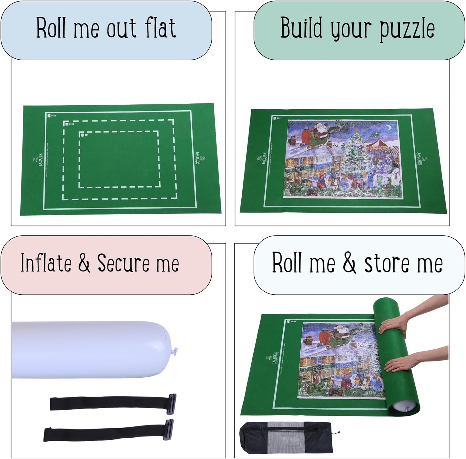 Detalle de Jaques of London Jigsaw Mat 2000-piece puzzle mat 🧩