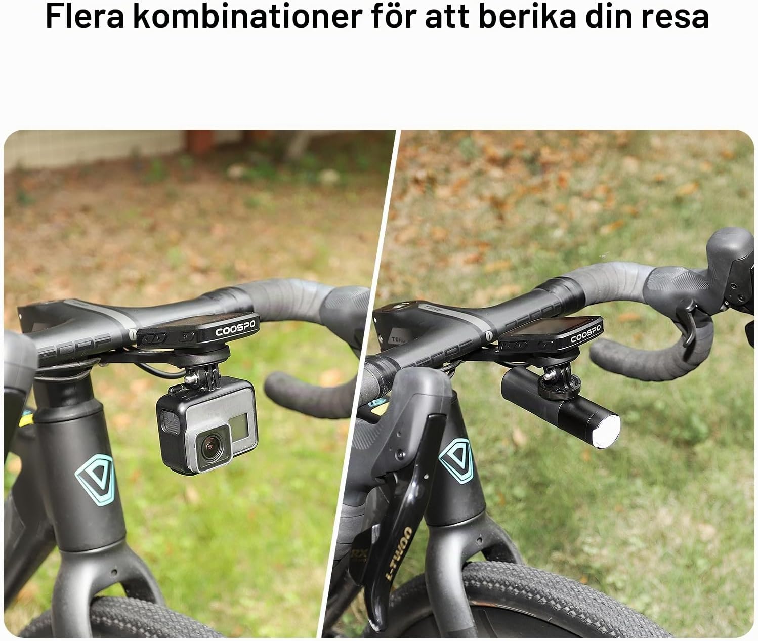 Thumbnail 6 de CooSpo MT6S cykeldatorfäste för styre, 28 g och GoPro-kompatibilitet