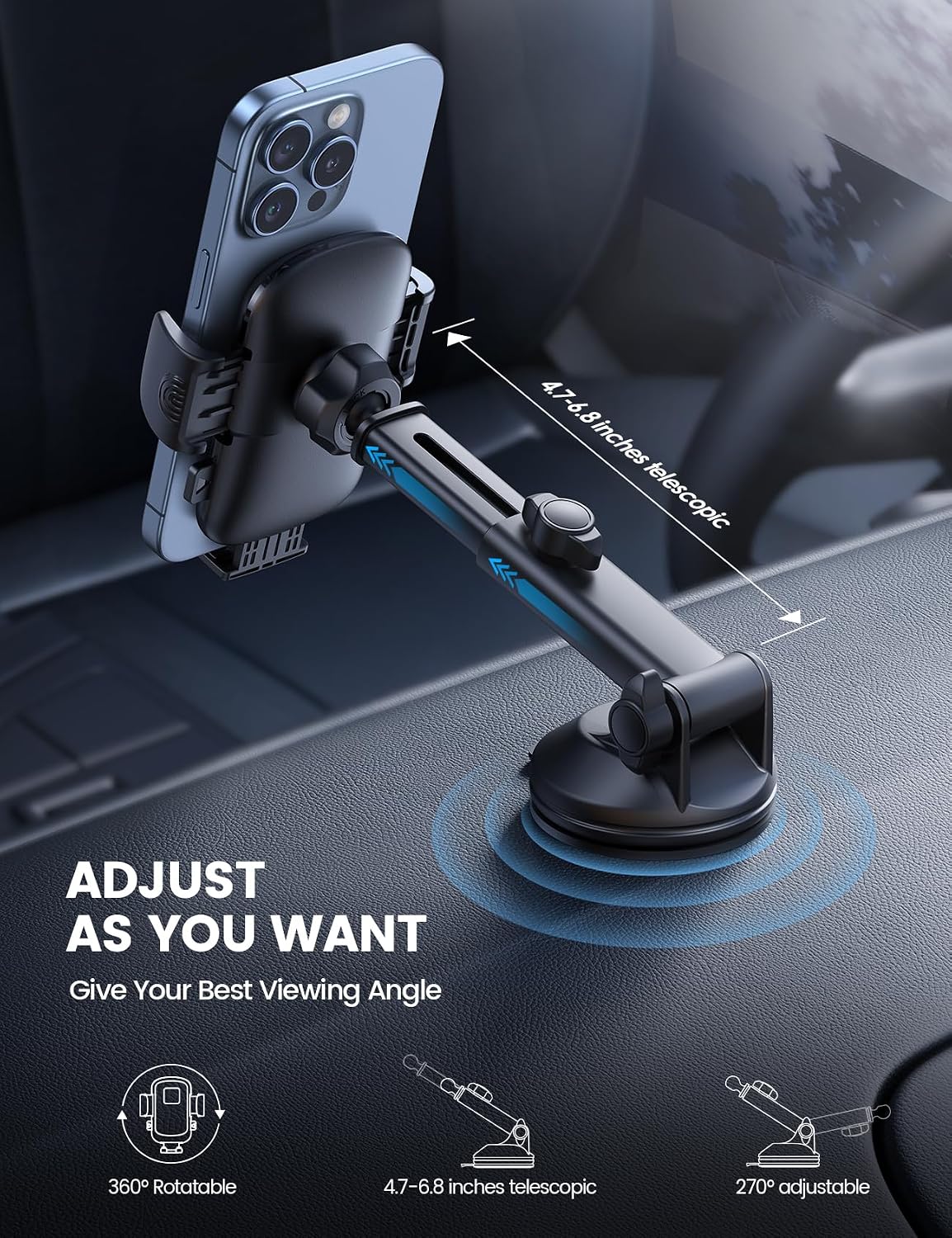 Thumbnail 6 de Lamicall 3-in-1 Pro Car Phone Holder 360°