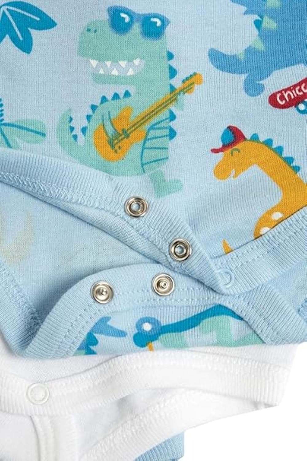 Detalle de Chicco Body Bébé Garçon – Lot de 4 sans manches en coton, 0–3 mois