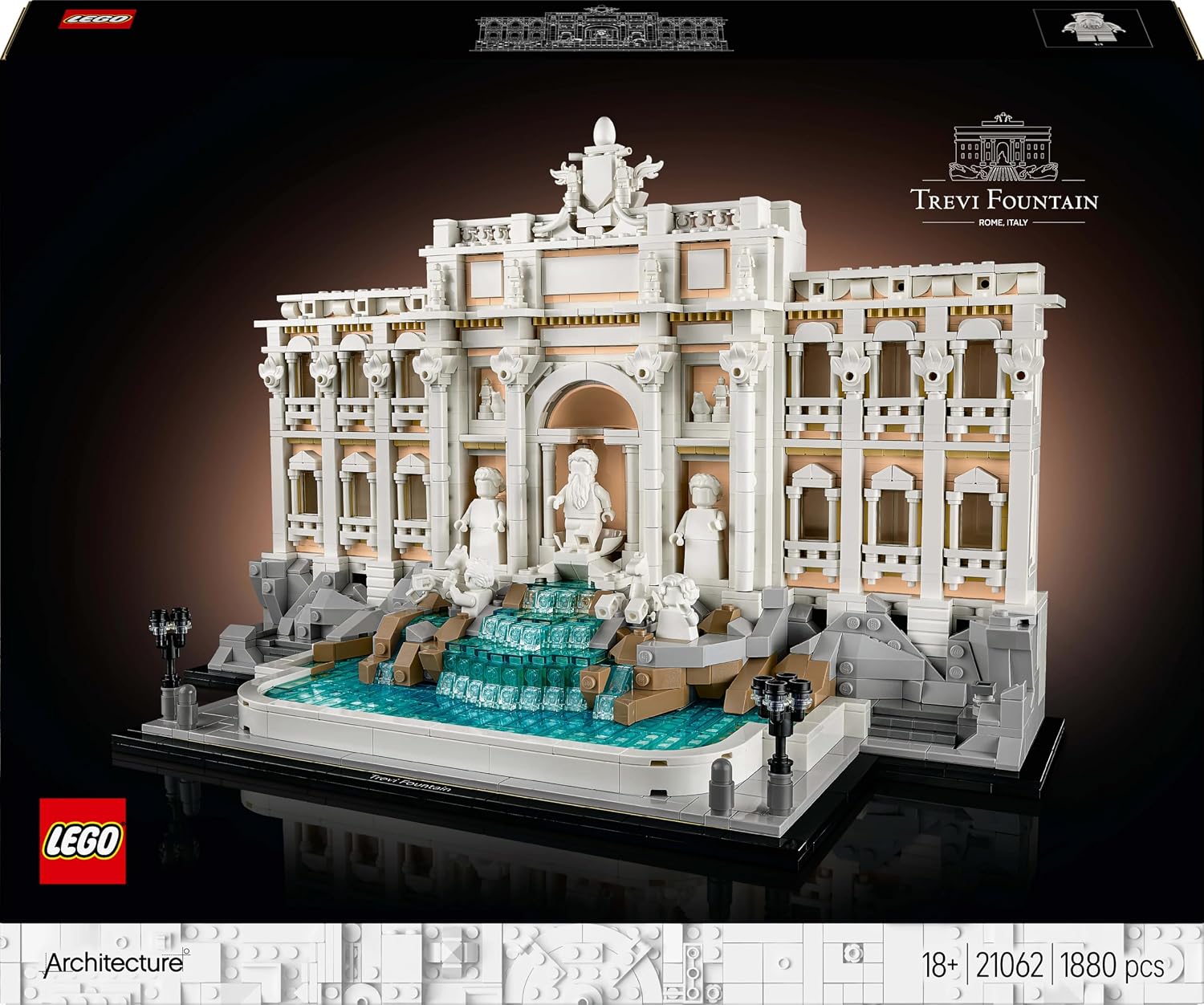 Thumbnail 8 de LEGO Architecture 21062 Fontana di Trevi - Maqueta para Adultos 🏛