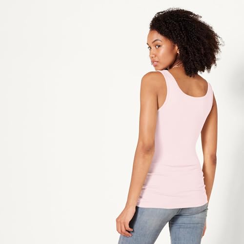 Thumbnail 3 de Amazon Essentials Camiseta de Tirantes Entallada Mujer Pack 2 (Rosa Claro/Rosa Coral, L)