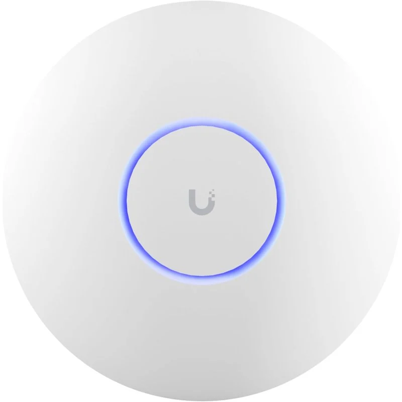 Detalle de Ubiquiti U7 Pro BE5400: Punto de Acceso WiFi 7 Tri‑Banda para grandes instalaciones