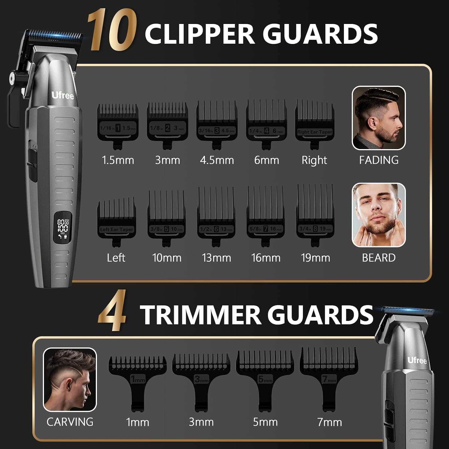 Thumbnail 5 de Ufree Professional Hair Clippers for Men trimmer set ✂