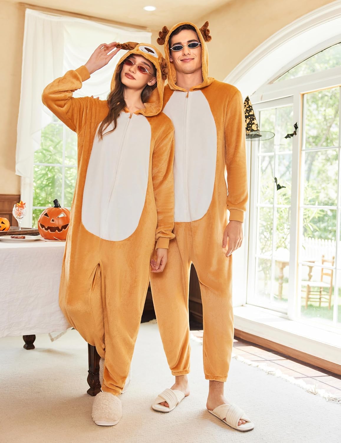 Thumbnail 6 de Ekouaer Onesie Animalière avec Zip et Capuche – Pyjama Polaire 1 pièce unisexe (S-XXL)