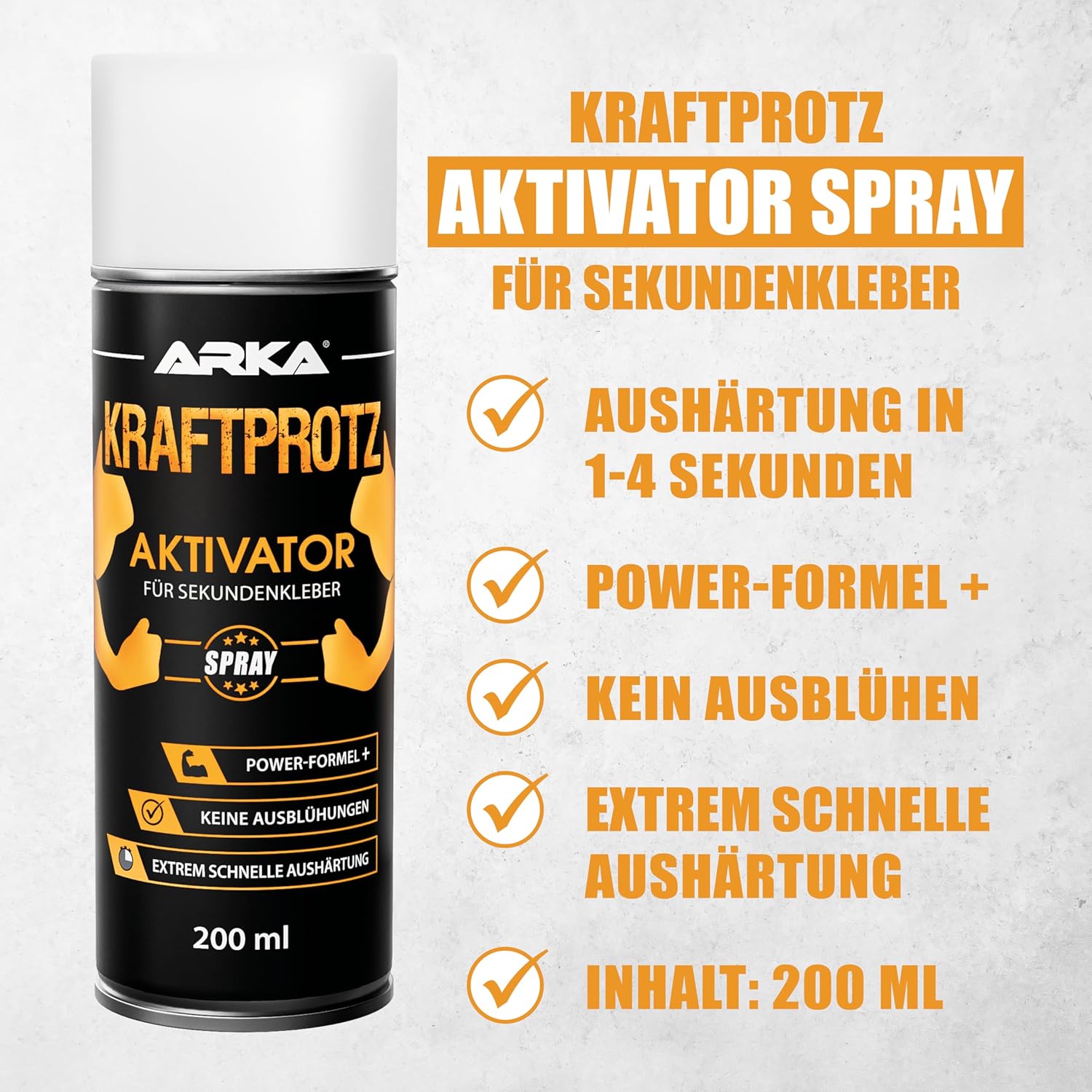 Detalle 2 de KRAFTPROTZ Aktivator Spray 200 ml für Sekundenkleber