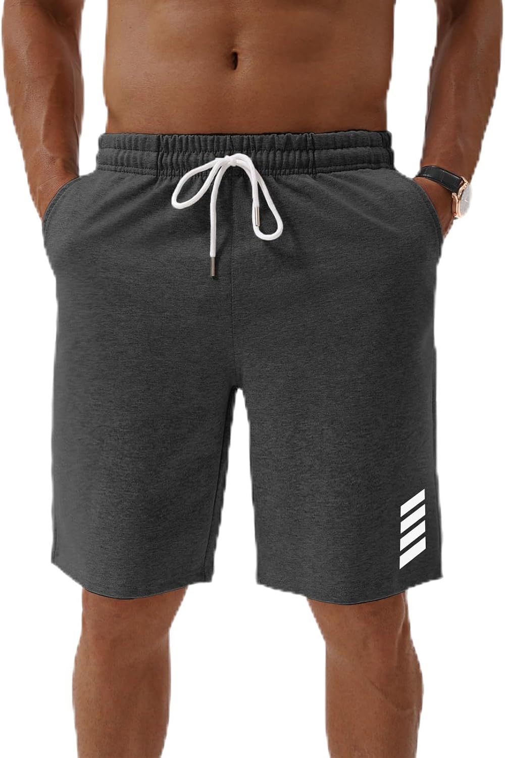 Thumbnail 6 de Vortewind Kurze Hosen Herren Sweatshorts – Baumwolle, elastischer Bund, Taschen