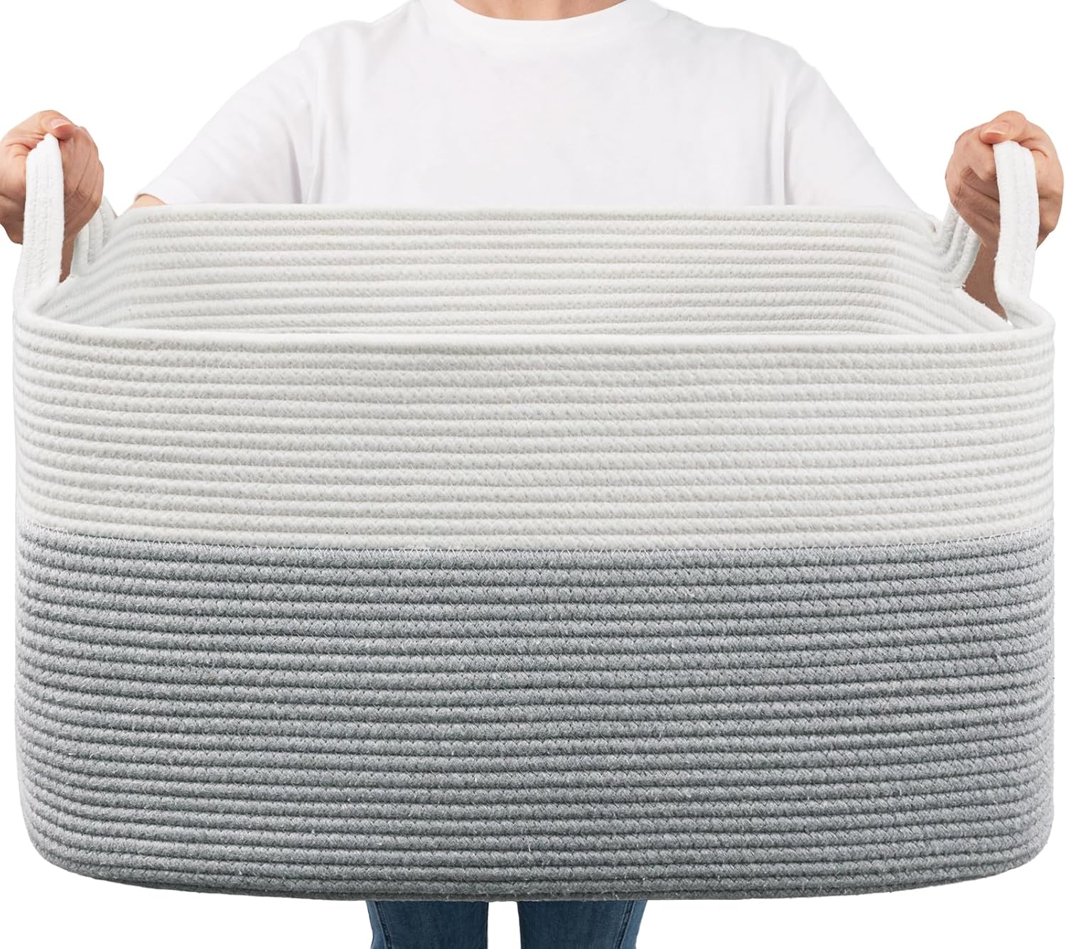 Detalle de Goodpick Woven Rope Storage Basket Cotton Rope