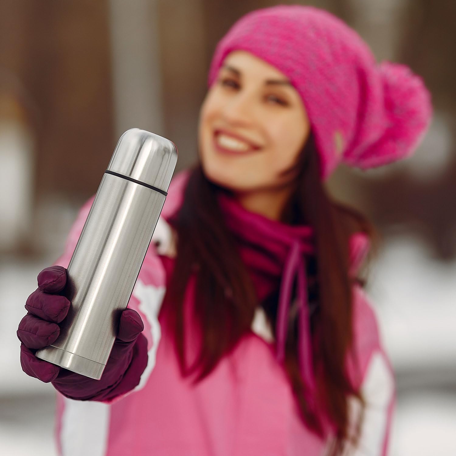 Thumbnail 6 de GOODS+GADGETS Kolba próżniowa – termos 1000 ml ze stali nierdzewnej z kubkiem