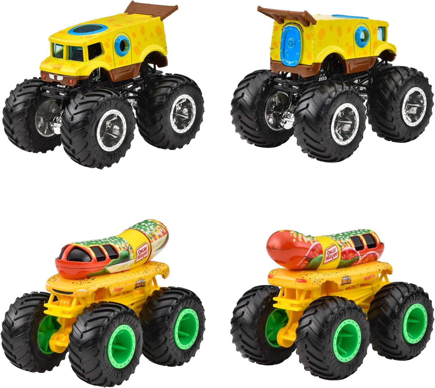 Detalle 1 de Hot Wheels FYJ44-983C モンスタートラック 1:64アソート 8台セット