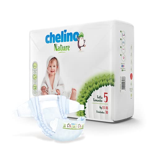 Detalle 2 de Chelino Nature Pañal Infantil Talla 5 (13-18 kg) - 180 Pañales