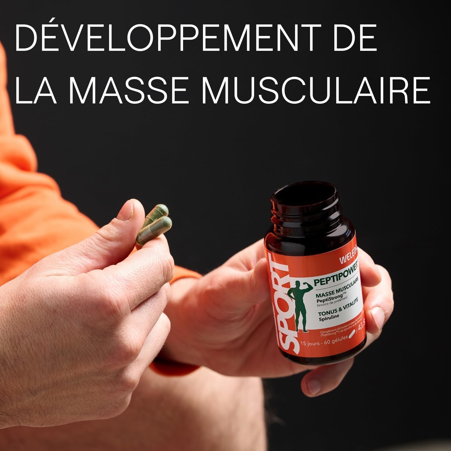 Detalle de WELEDA PeptiPower® complément alimentaire 60 gélules 💊