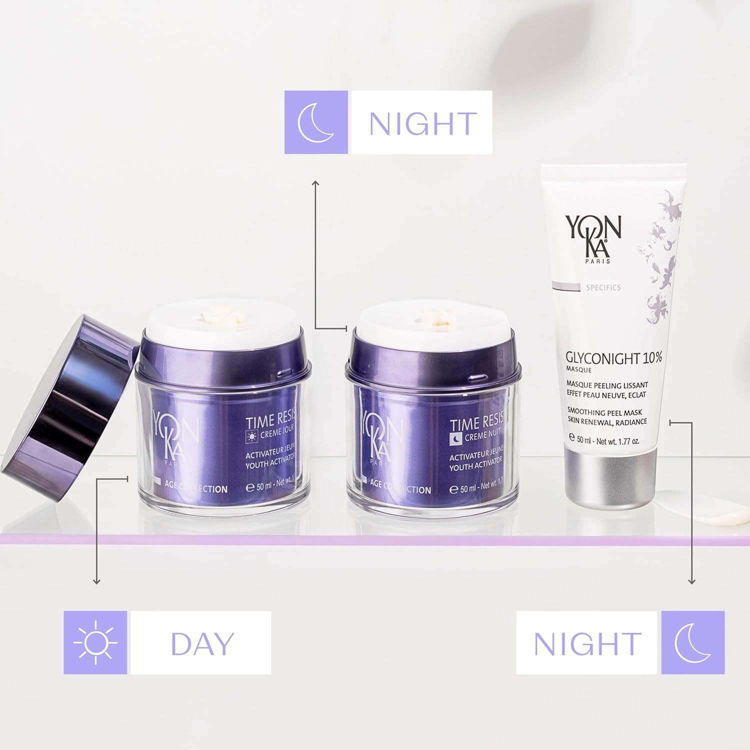 Thumbnail 6 de GLYCONIGHT peeling completo per il viso Yon-Ka: luminosità notturna in un unico gesto