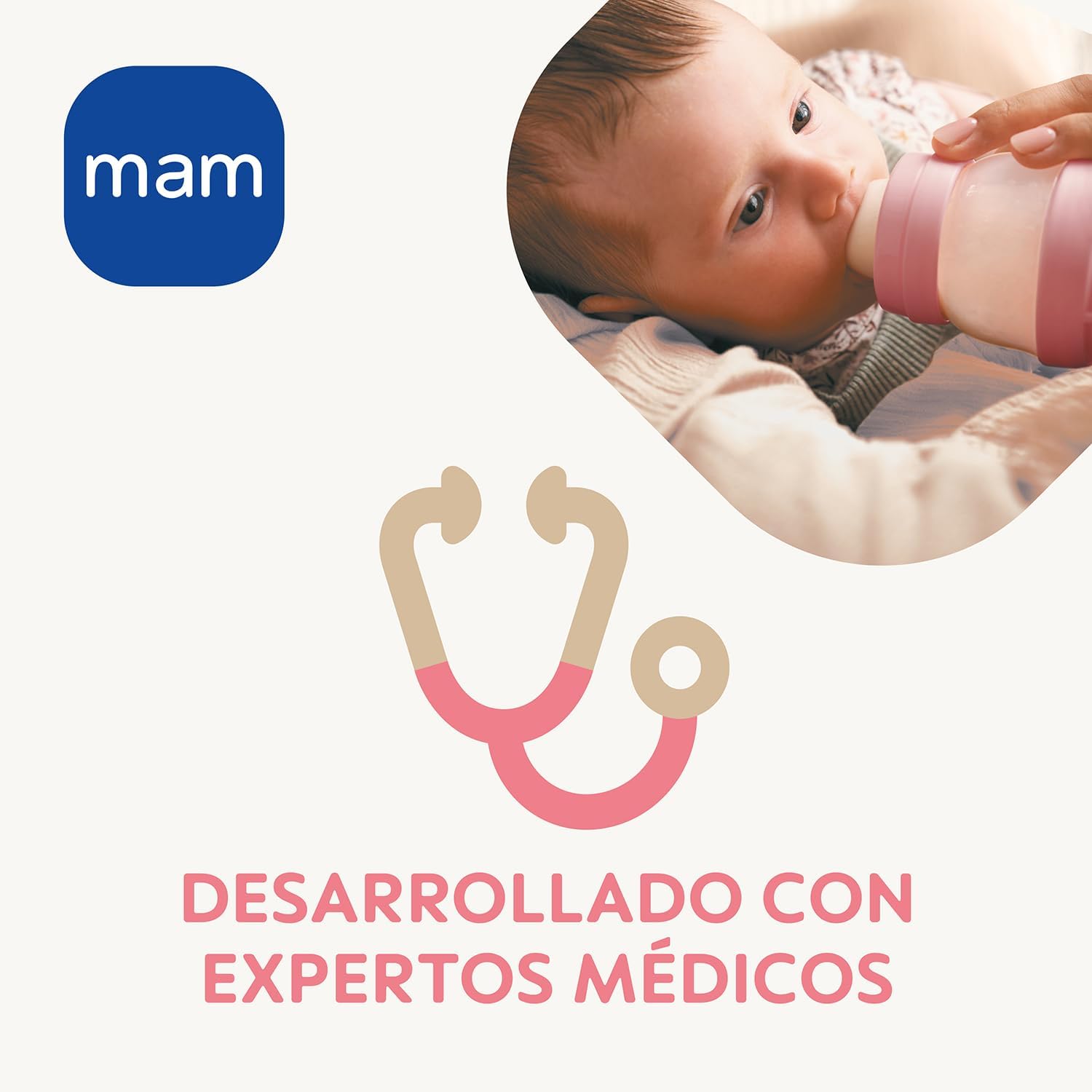 Detalle de MAM Tetina 3 Flujo Rápido (a partir de 4 meses) – Pack 2 Uds, SkinSoft Silicone