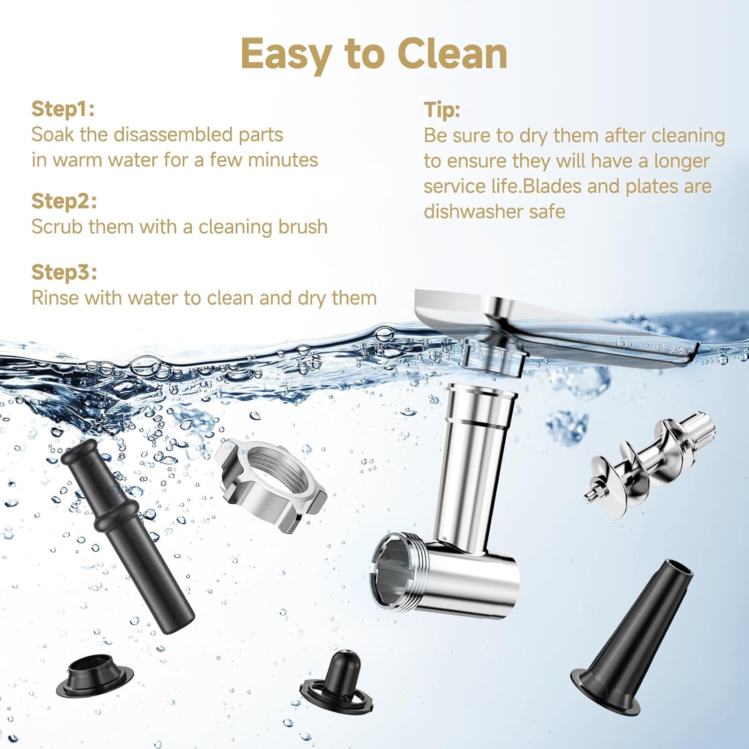 Thumbnail 6 de AAOBOSI Meat Grinder 3000W 🍖