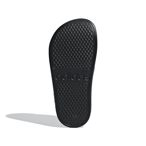 Detalle de adidas Adilette Aqua Slides Kids: sandalias sin cordones para niños, Core Black/Cloud White, 35 EU
