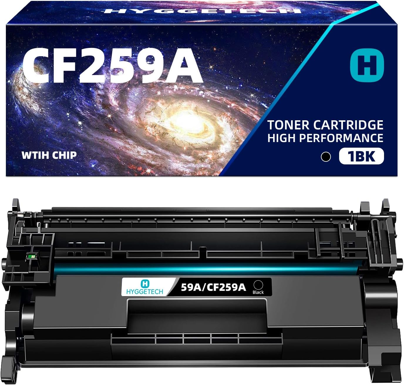 Detalle de Hyggetech 59A CF259A Toner con chip compatibile HP 59A CF259A per LaserJet Pro M428/M404/M304
