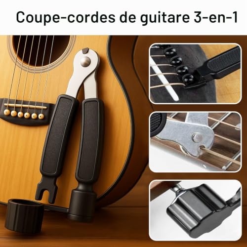 Thumbnail 6 de 1DFAUL Kit de nettoyage de guitare 9 pièces – entretien complet pour toutes les guitares