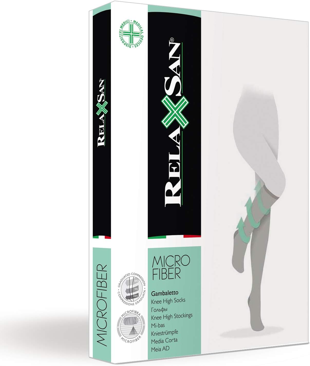 Thumbnail 4 de Relaxsan Microfibra 850M gambaletti 140 den compressione graduata 18-22 mmHg