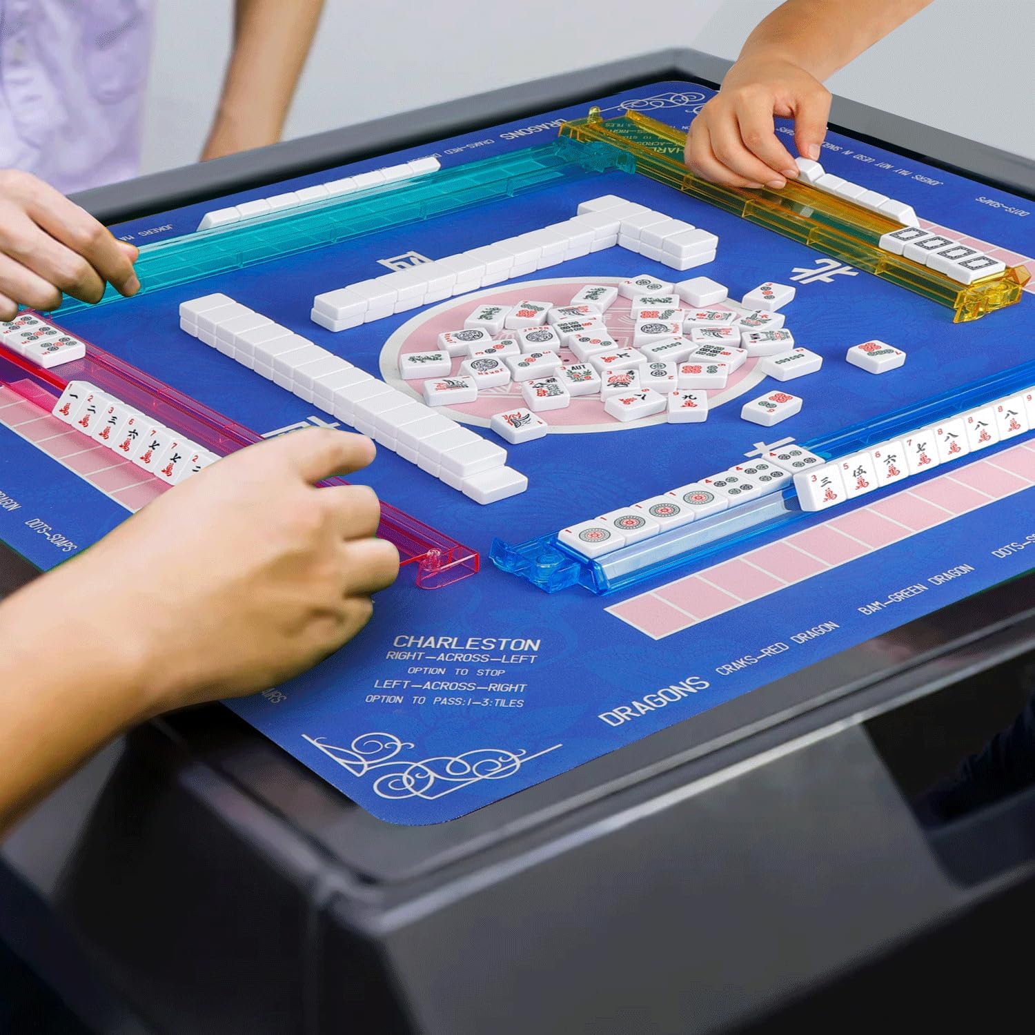 Thumbnail 6 de Suncle American Mahjong Tile Set: 166 White Tiles with 4 Racks and Travel Bag