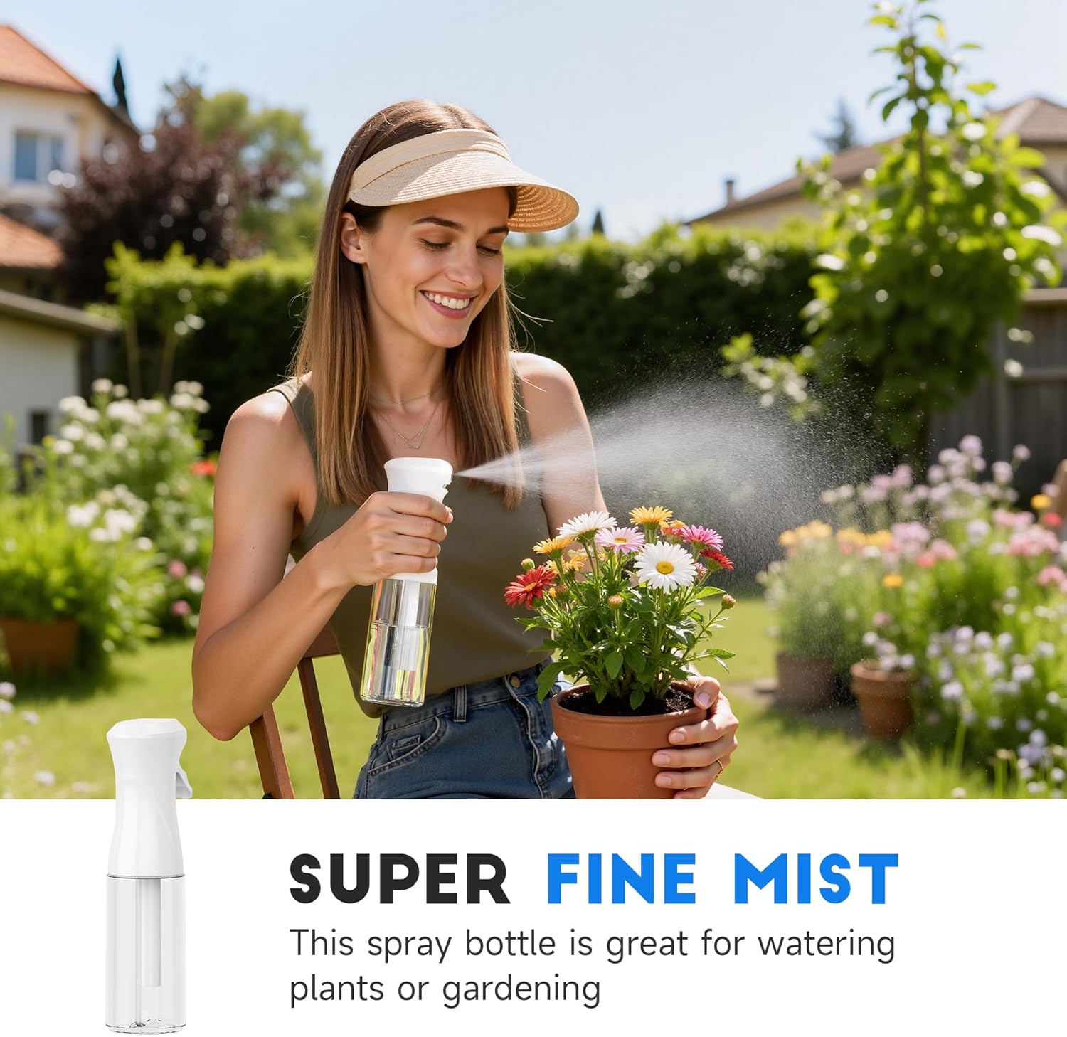 Thumbnail 5 de Plaode 3-Pack Continuous Spray Bottles (Ultra Fine Mist), Refillable Mist Sprayers for Hair, Plants, Pets, Cleaning & Skincare