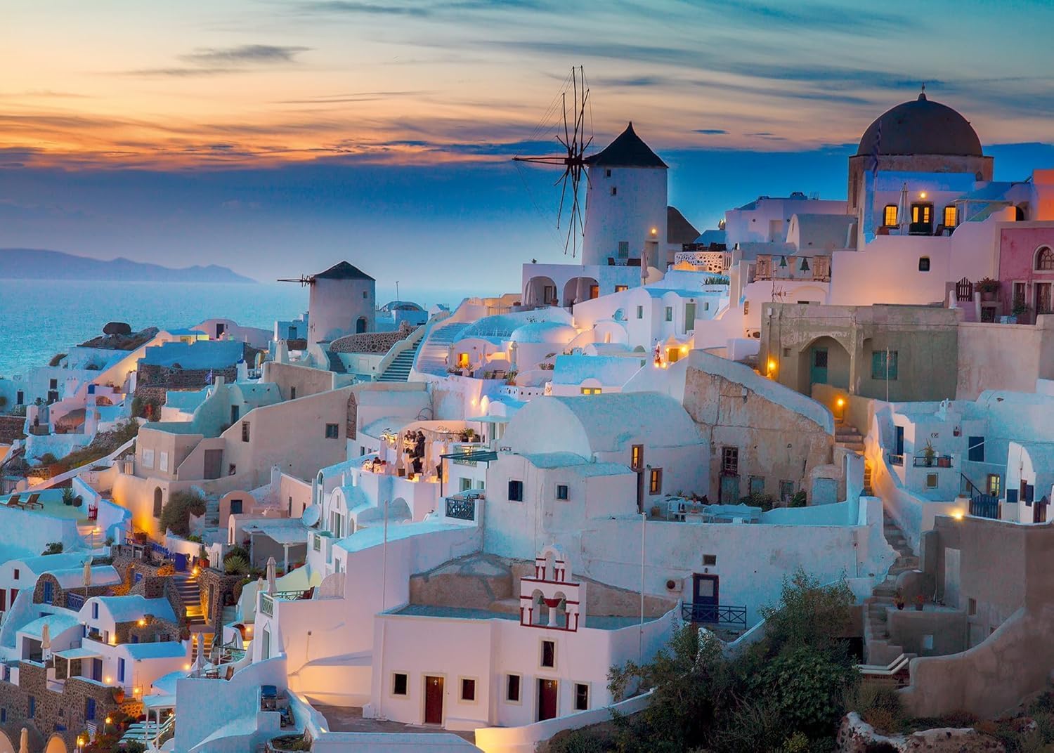 Detalle 2 de Ravensburger Puzzle Santorini 1000 pezzi 70x50 cm 🧩