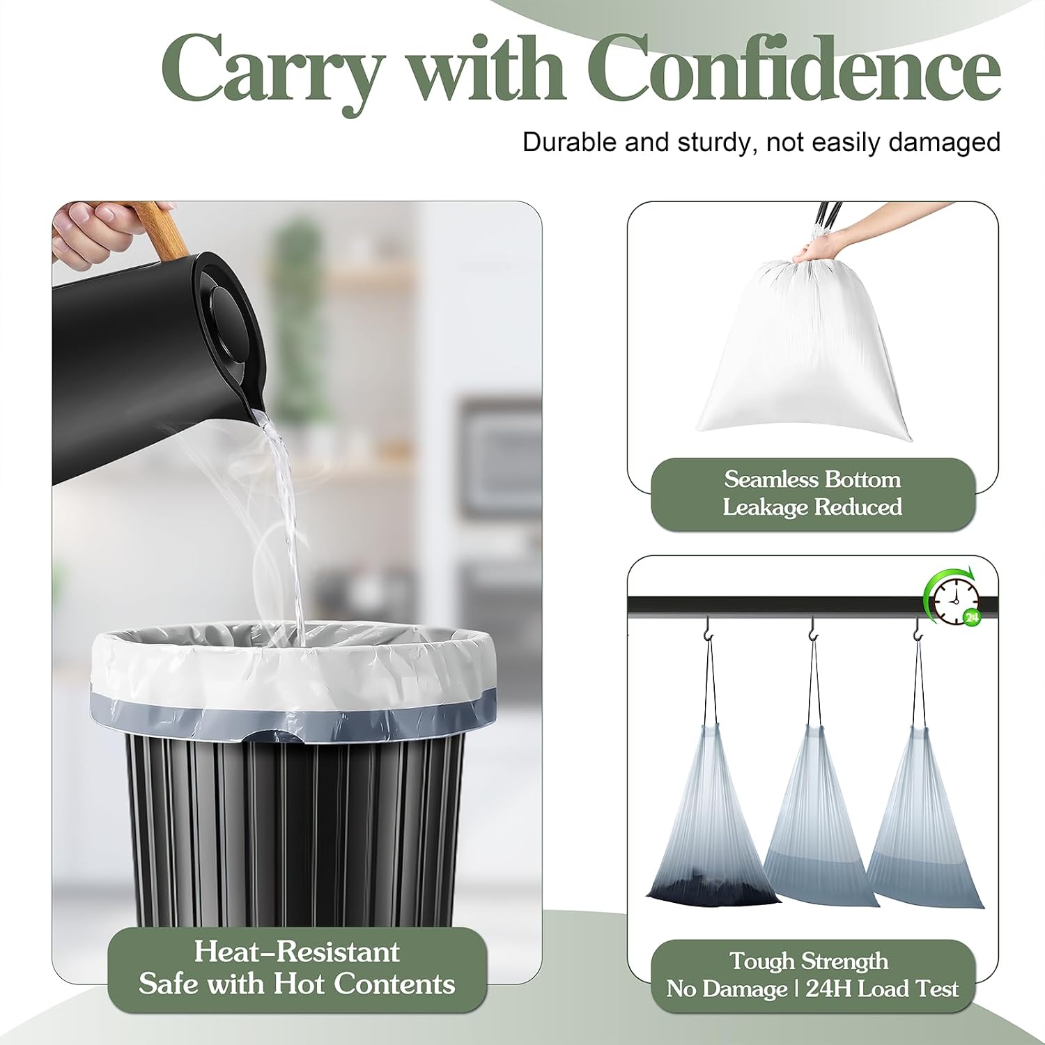 Thumbnail 3 de Yolaist 20L Bin Bags 75 Count