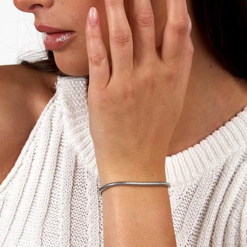 Detalle de Morellato Bracciale da Donna in Acciaio SCZ136 – eleganza daily con chiusura a moschettone