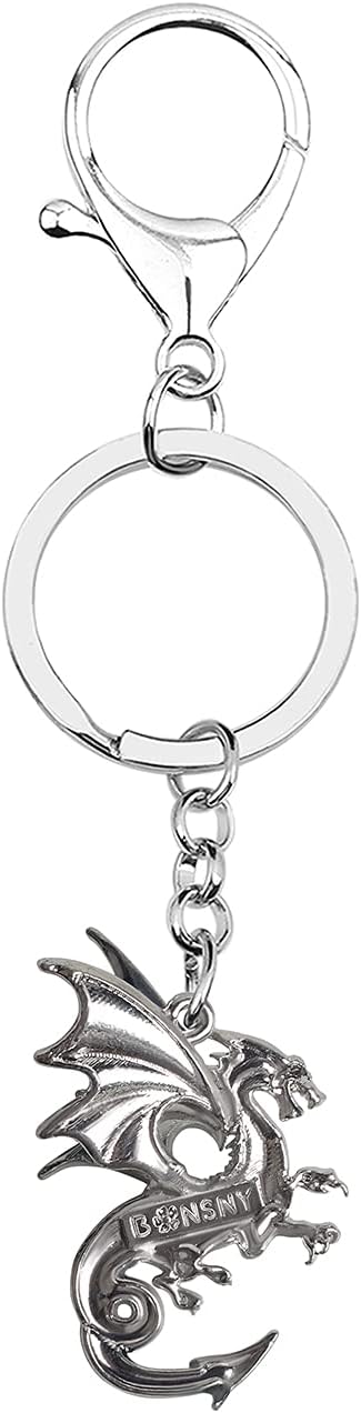 Detalle de Enamel Alloy Dragon Keychain: Fantasy Dinosaur Jewellery for Women and Girls