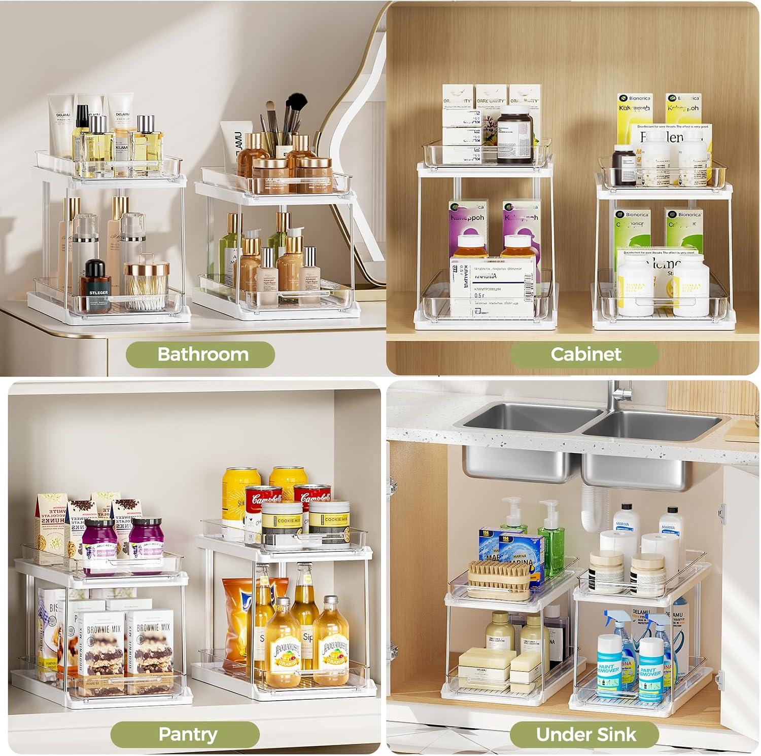 Thumbnail 6 de Delamu Under-Sink Organizers 4-Pack