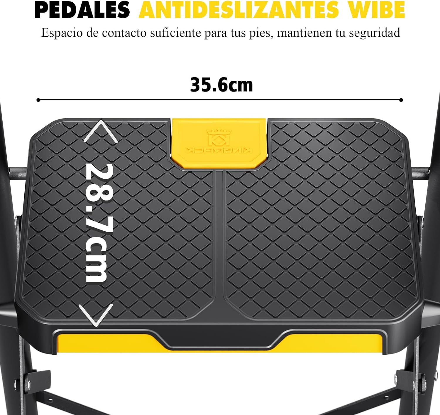 Detalle 2 de KINGRACK Escalera plegable 3 peldaños 360 kg