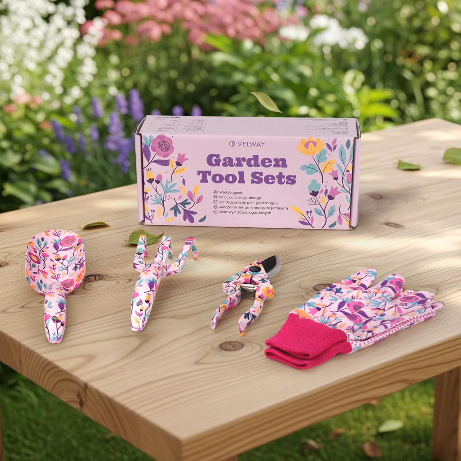 Detalle 2 de Velway Juego de Herramientas de Jardinería 5 Piezas