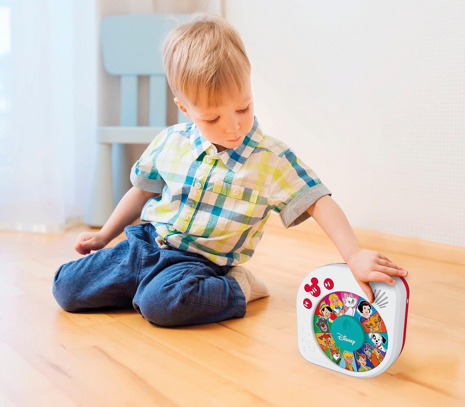 Detalle de Clementoni Il Était Une Fois – Les Classiques Disney pour Enfants (3 ans+), conteur audio avec haut-parleur intégré