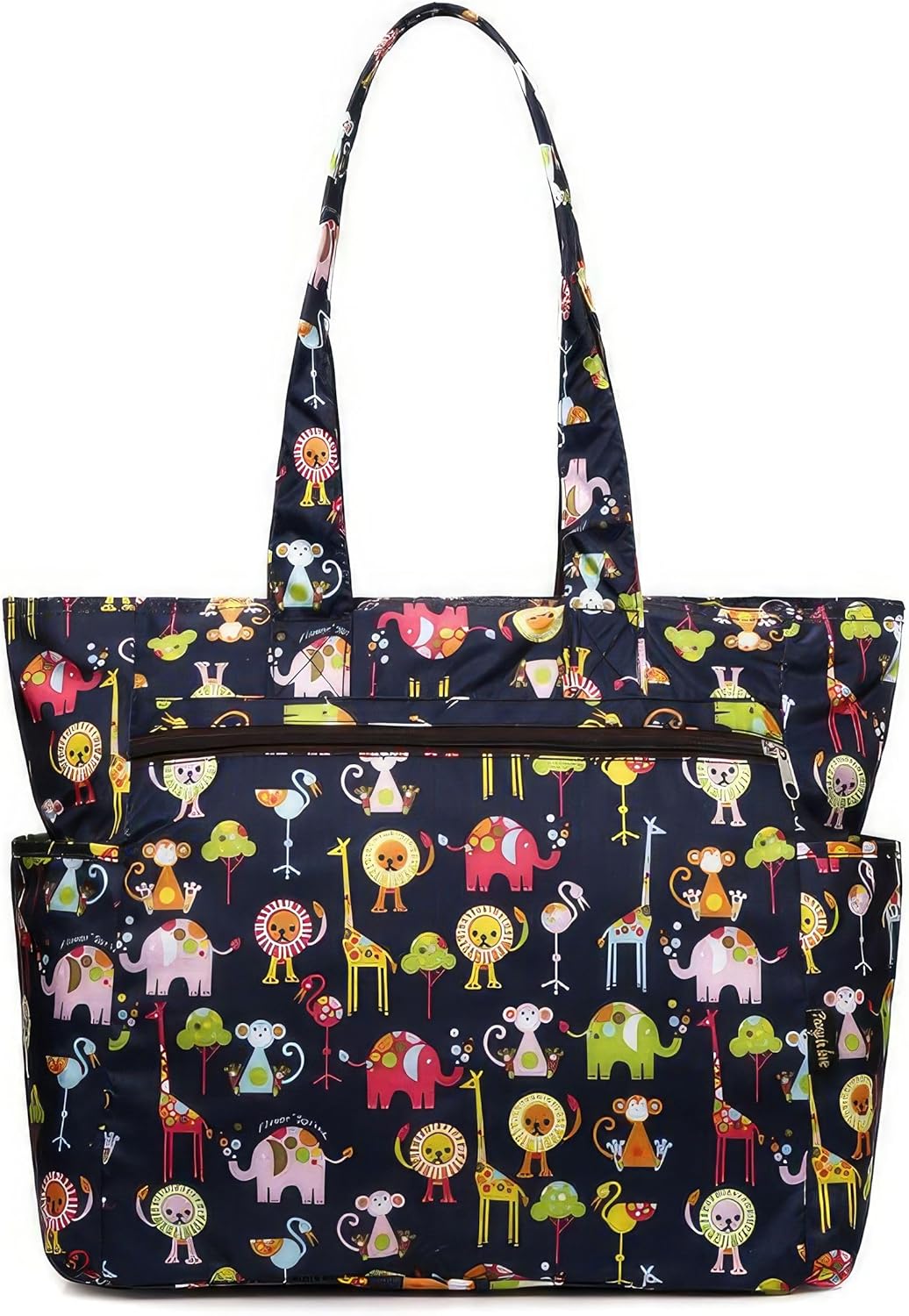 Detalle de Floral Water-Resistant Large Tote: Everyday Utility for Work, School and Travel