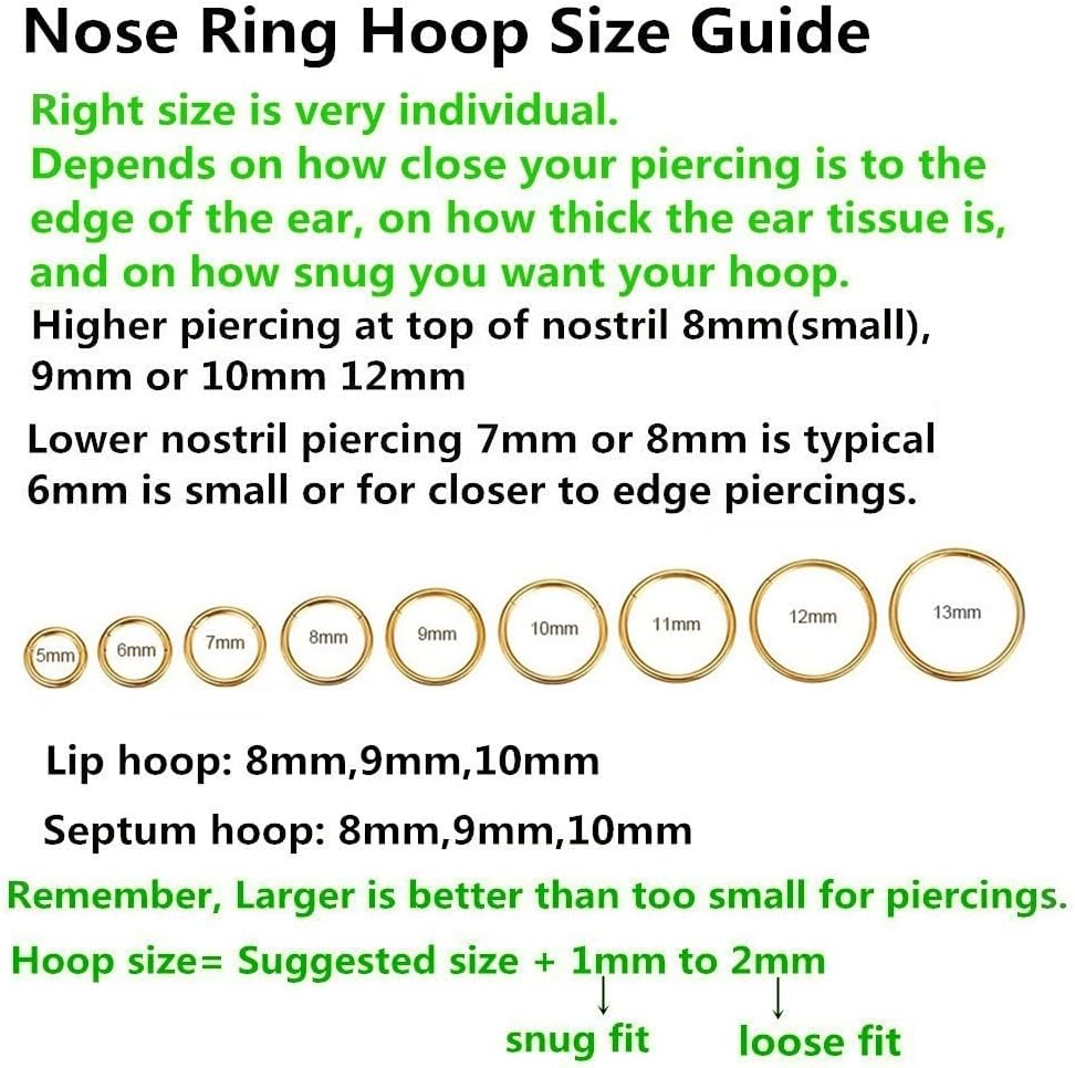 Detalle 2 de BLESSMYLOVE Nasenring Hoop 316L 8 mm