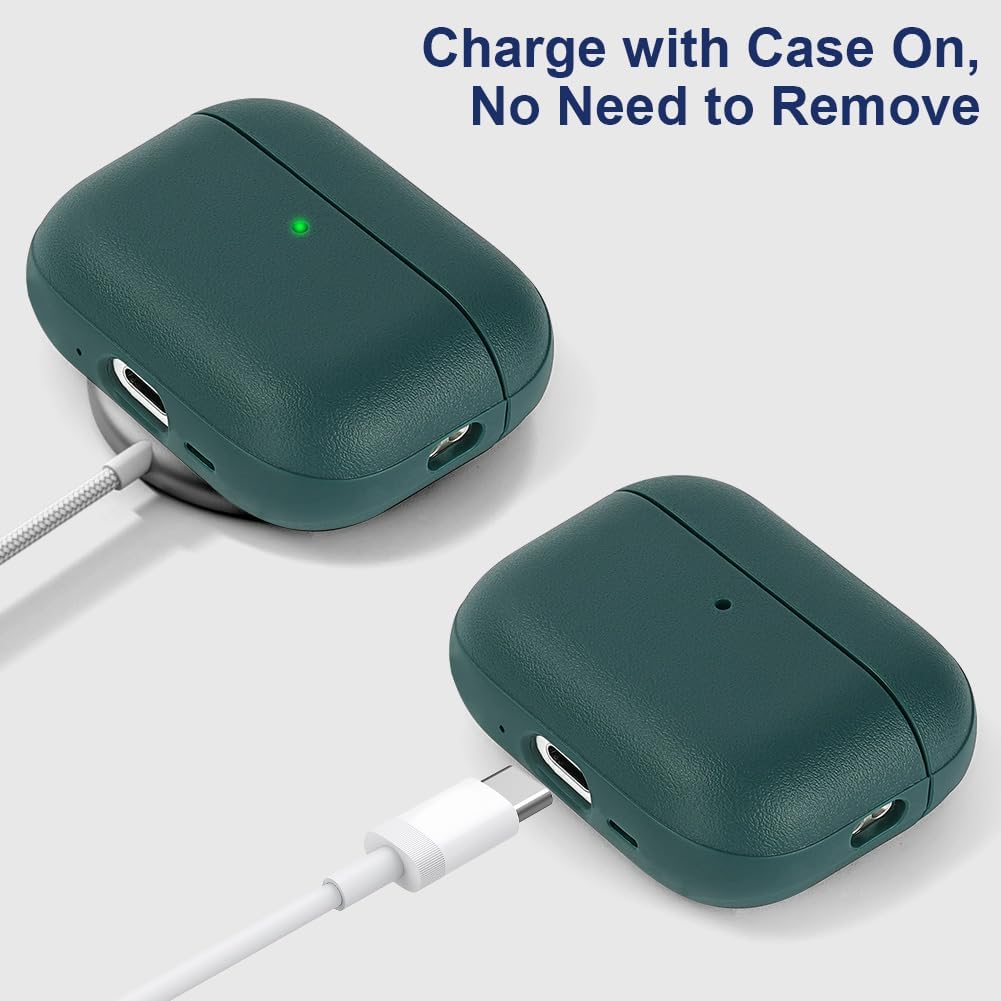 Detalle 2 de AOOSU Coque AirPods Pro 3 2025, TPU vert
