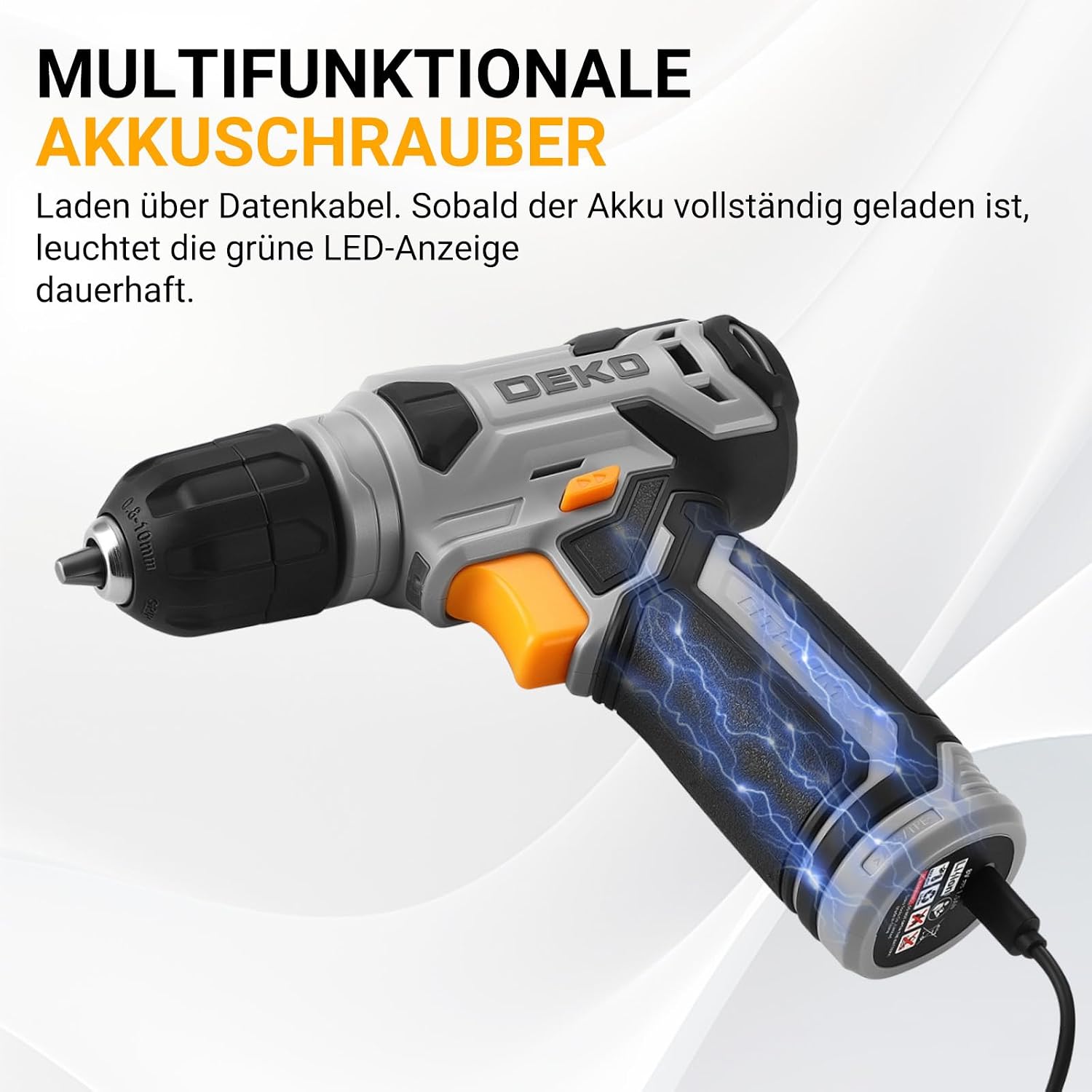 Thumbnail 2 de Werkzeugkoffer DEKO 126-teilig 8V Akkuschrauber