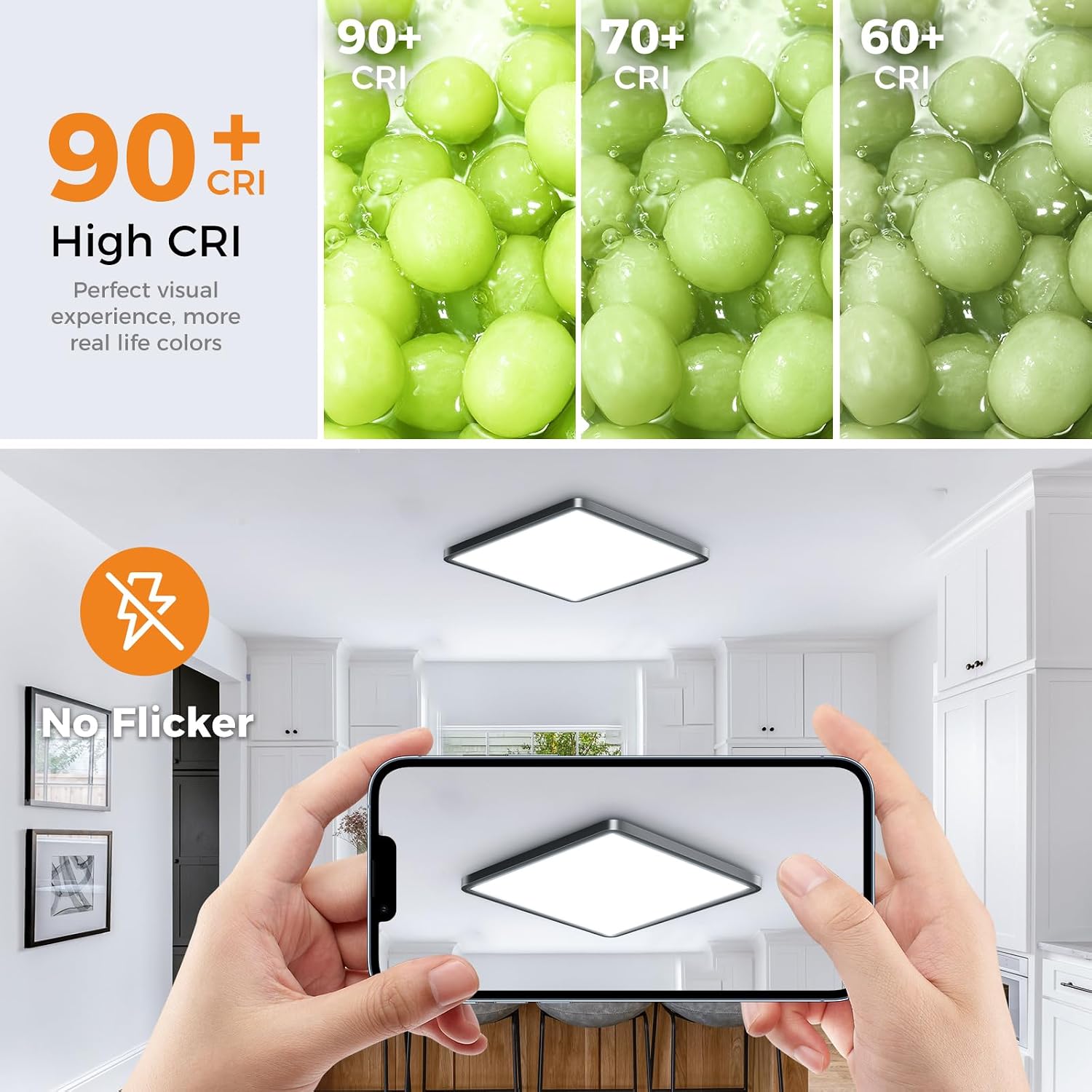 Thumbnail 1 de Slochi LED Ceiling Light 3 Colour Temp