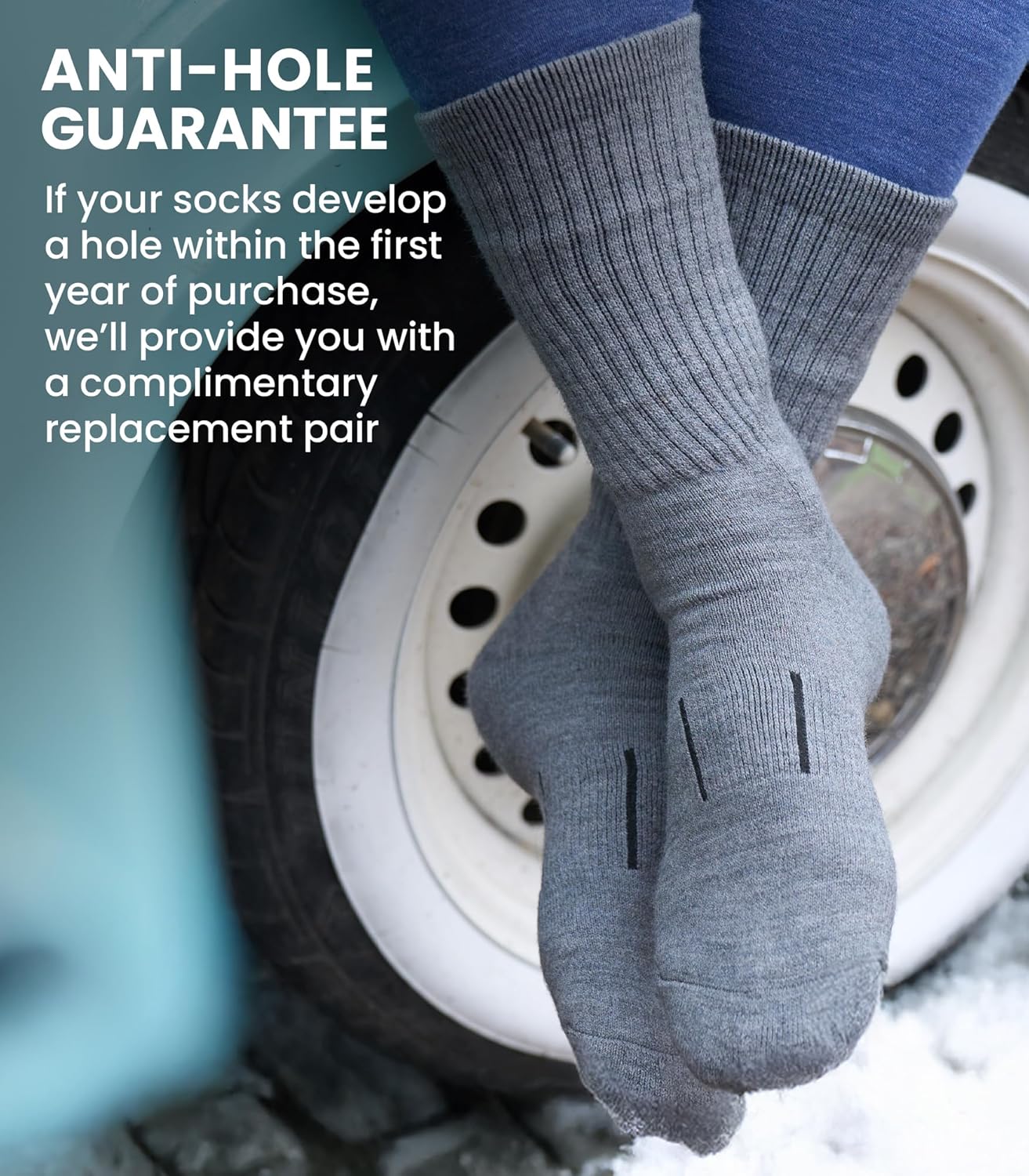 Thumbnail 4 de Merino.tech Calze Lana Merino Lunghezza Media 🧦