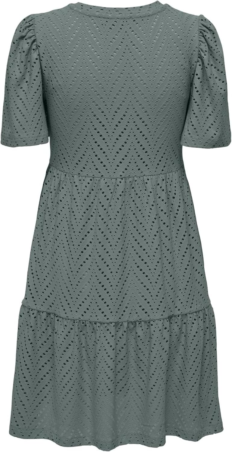 Detalle de JDY JDYCARLA Kurzes Kleid – Schulterfrei, Mini-Länge aus Polyester