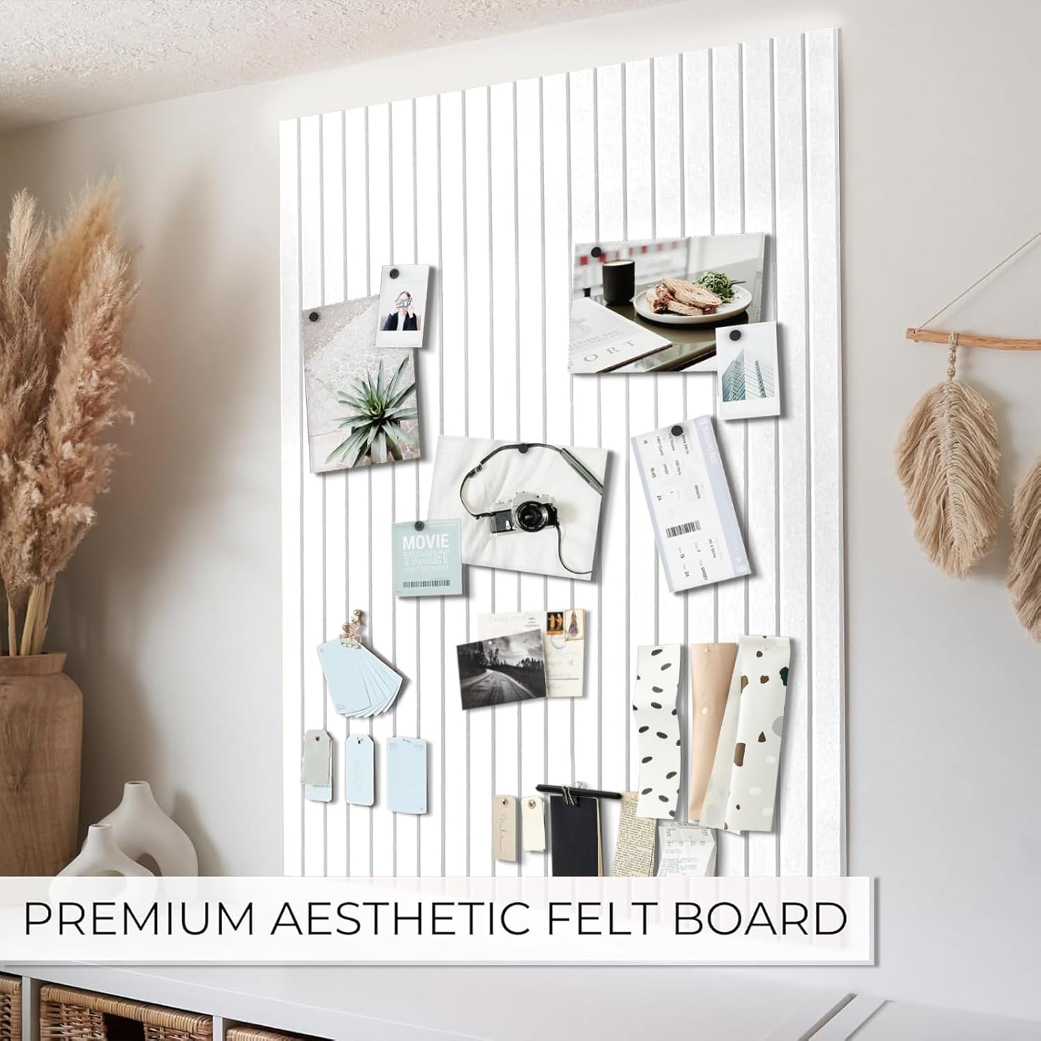 Thumbnail 2 de 60 x 40 cm Bacheca in feltro autoadesiva EYERIYO: stile moderno e funzione smart per casa e ufficio