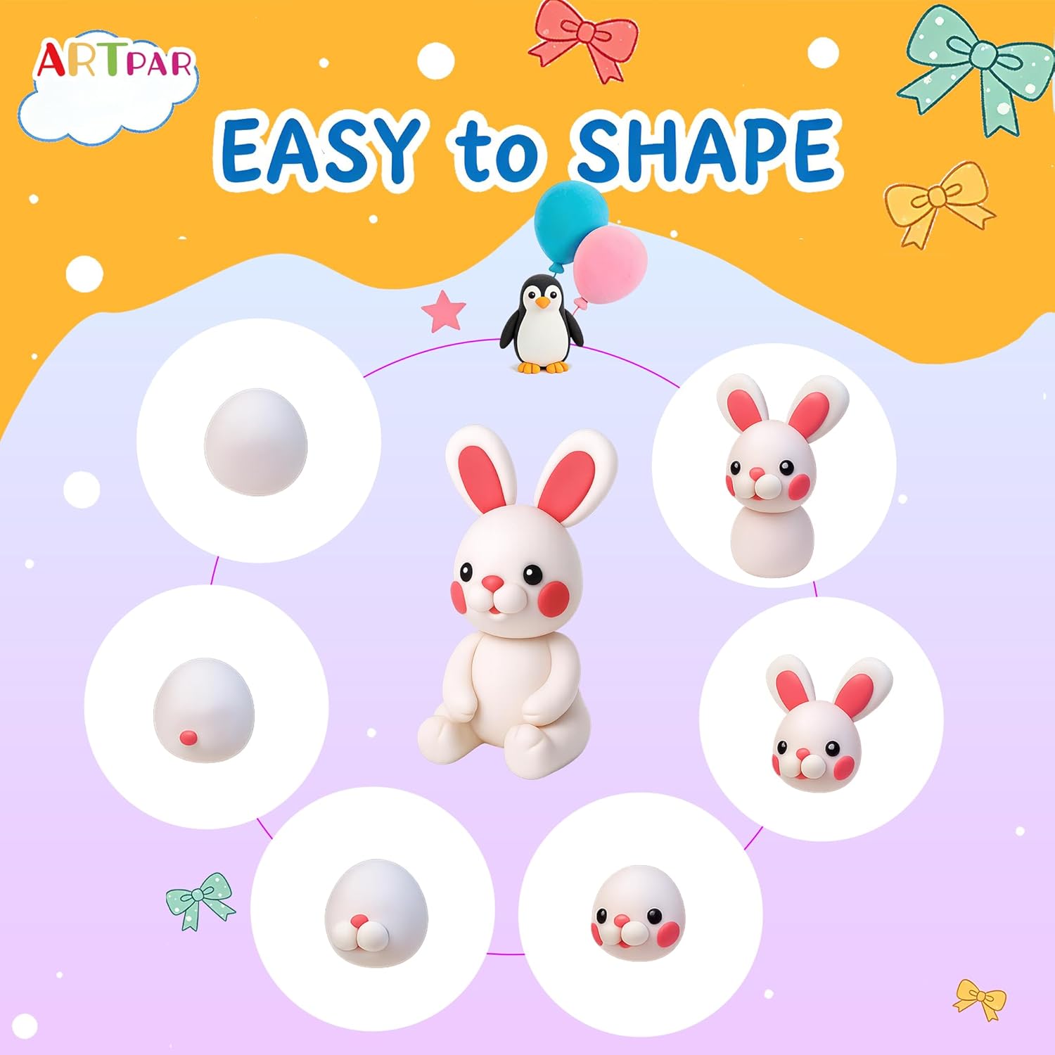 Thumbnail 4 de ARTPAR Air Dry Clay for Kids 90 Colors