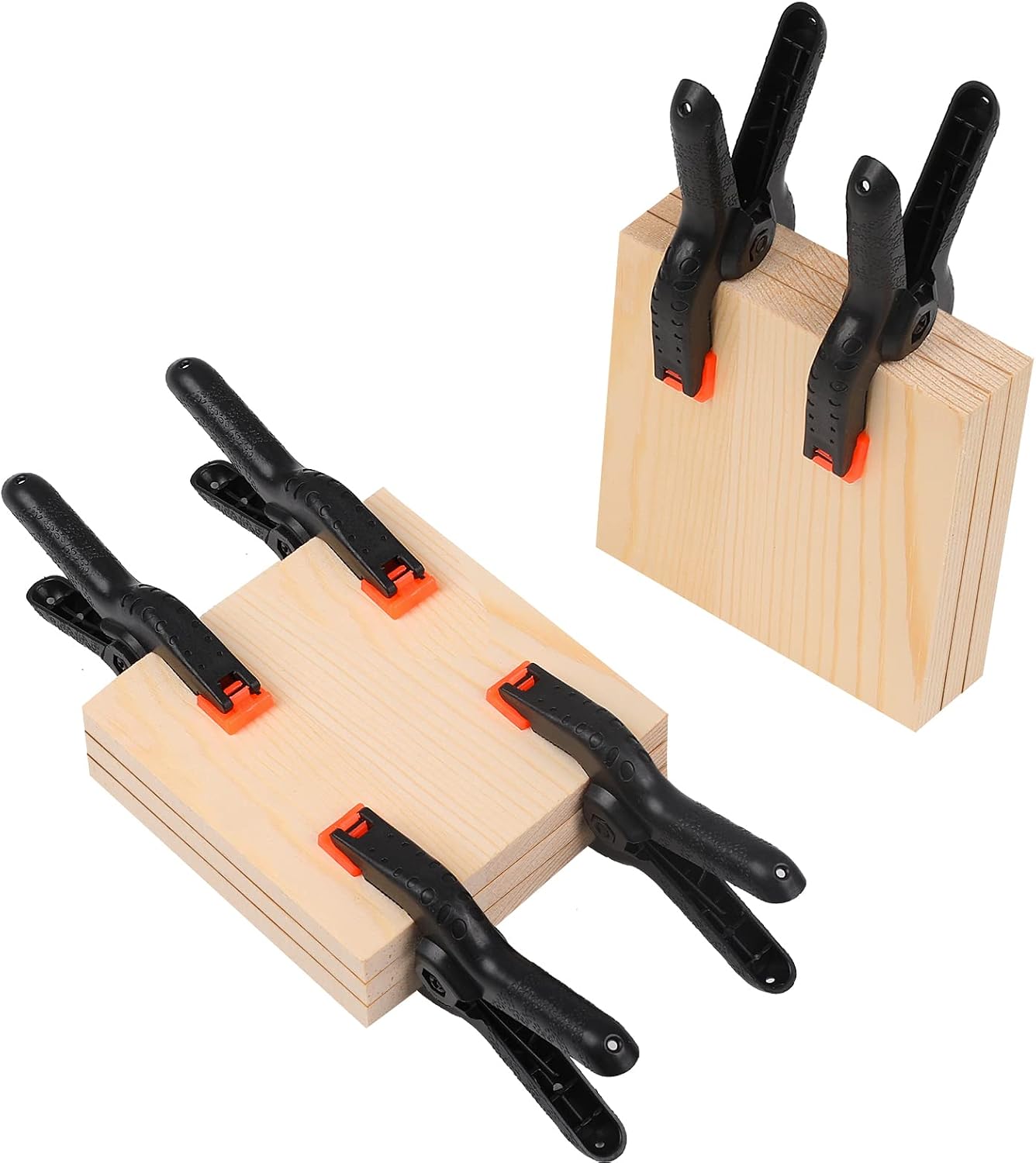 Detalle 2 de Romeda AUB097P8L5TV Plastic Spring Clamps, 12-Pack, 3.5-Inch, Black
