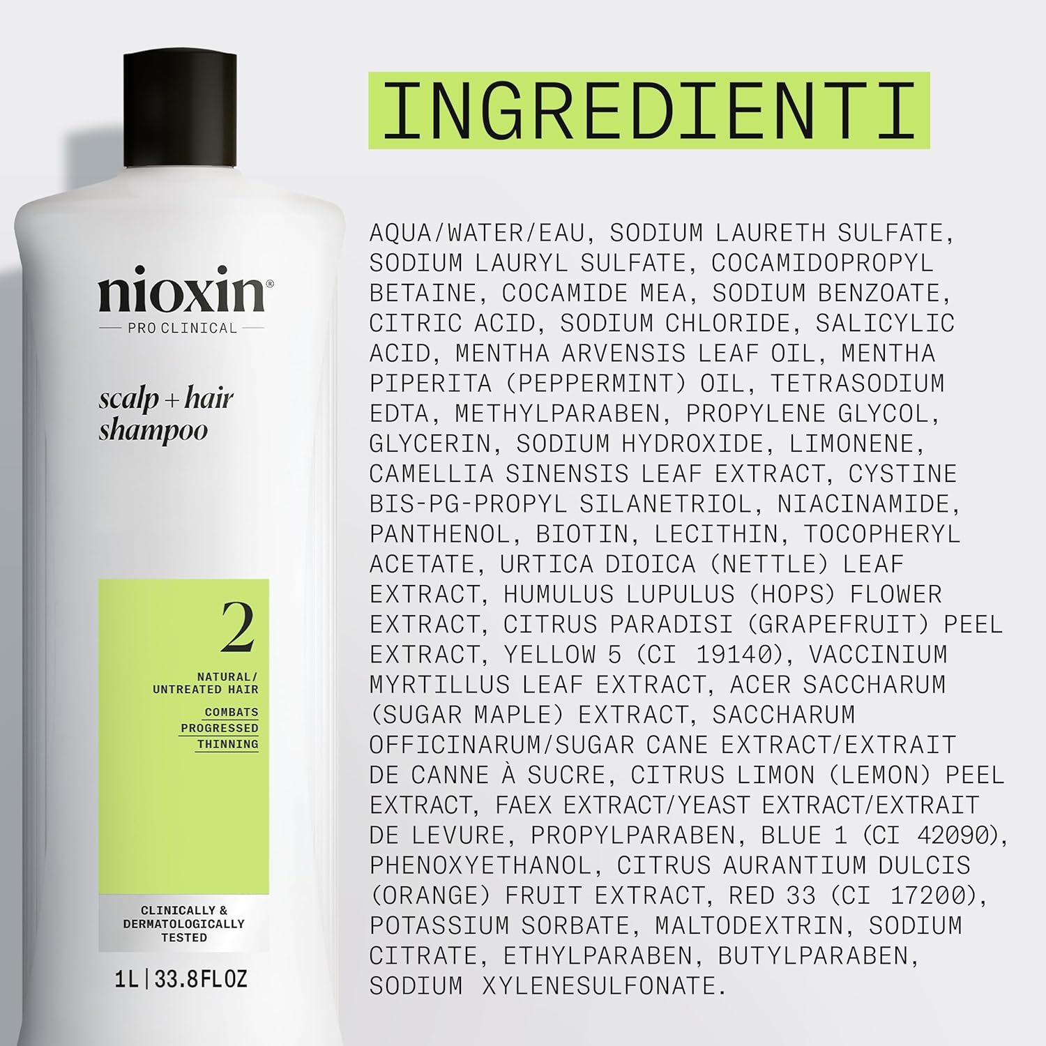 Thumbnail 6 de NIOXIN Scalp + Hair Thickening Sistema 2 per capelli naturali: shampoo volumizzante, balsamo e trattamento cuoio capelluto