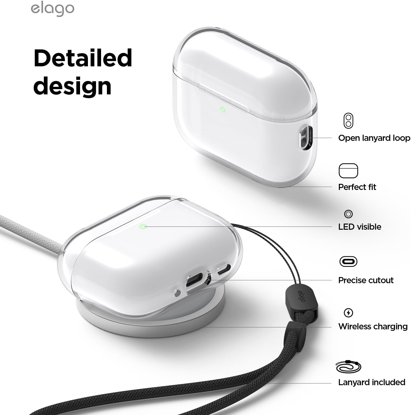 Thumbnail 4 de elago Coque Transparent AirPods Pro 3