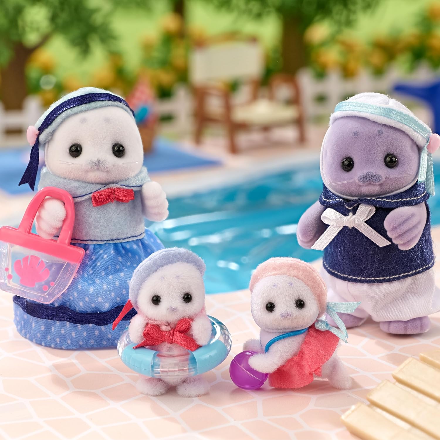 Detalle de Sylvanian Families 5759 Robben Familie – detailreiche Tierfiguren für Kinder ab 3 Jahren