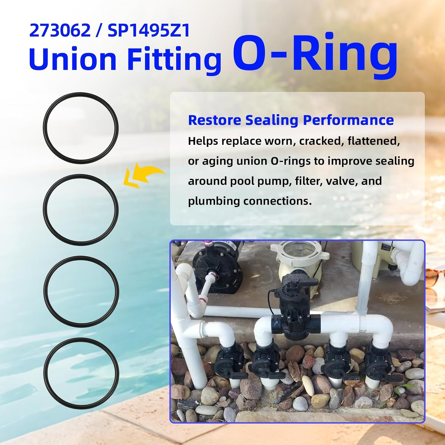 Thumbnail 4 de SP1495Z1 Pool Pump Union O-Ring 2.10-Inch ID