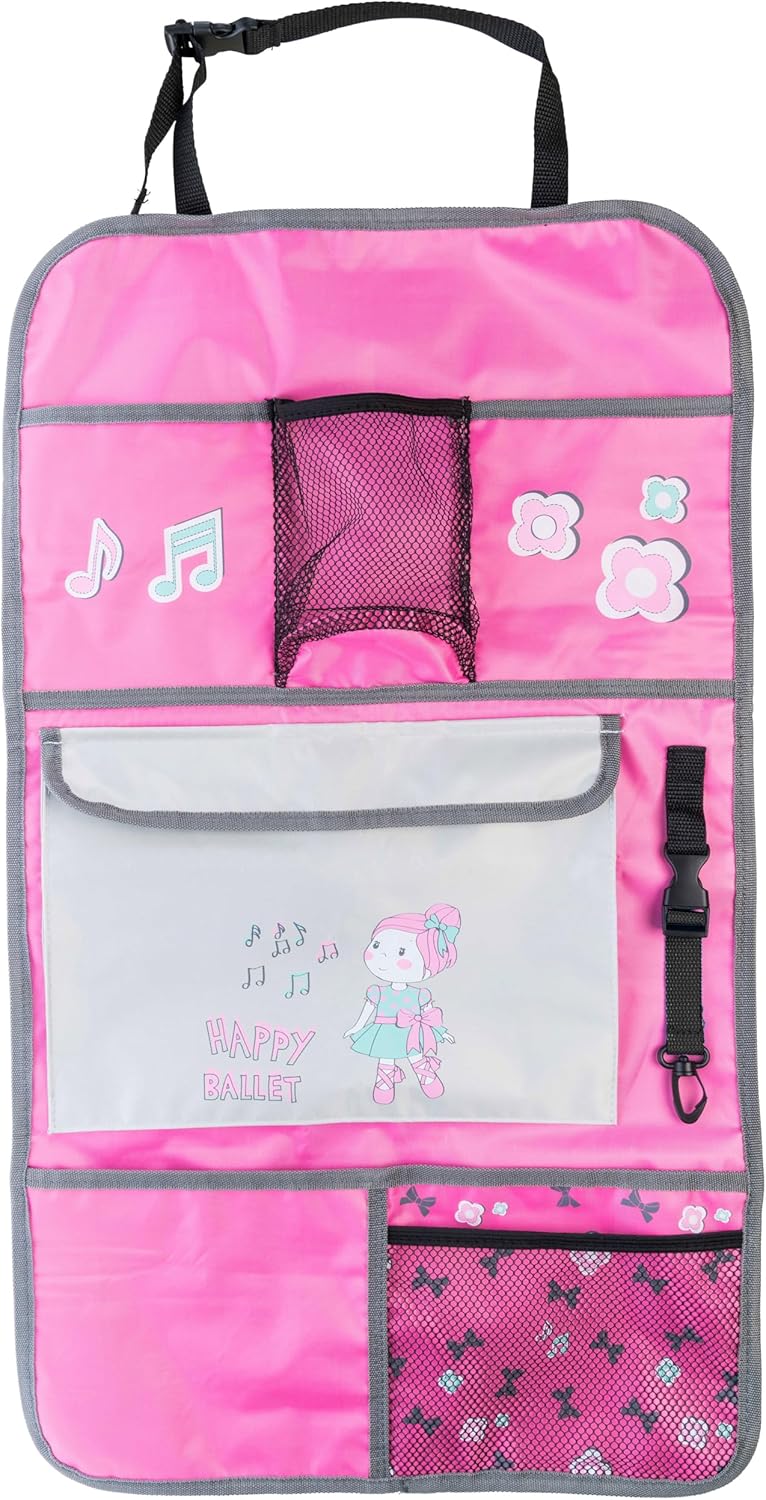 Thumbnail 1 de Walser Autositz-Organizer Kinder mit Rückenlehnenschutz, ca. 70 x 40 cm (rosa)