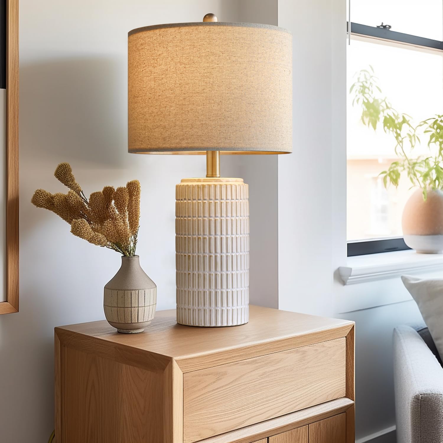 Thumbnail 4 de PoKat 23" Modern Ceramic Table Lamps 🛋